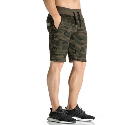 Camo Outdoor Workout Shorts for Fitness