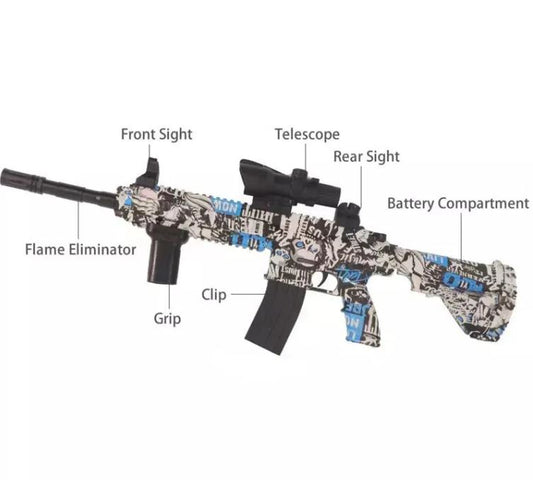 Electric Continuous Hair Graffiti Water Gun Toy