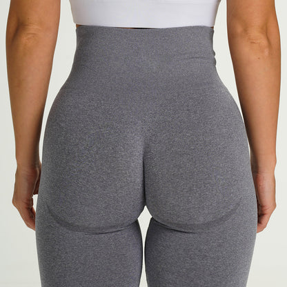 Seamless Knitted Moisture-Wicking Fitness Leggings