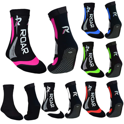 Roar Neoprene Socks MMA Boxing Protector Ankle Brace Gym Training 2MM Thermo Socks for Men (Pink Small)