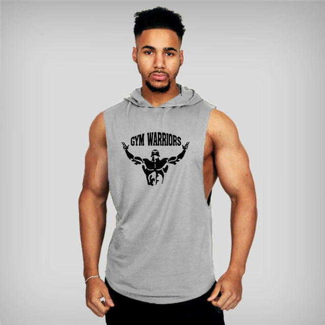 Trendy Hooded Fitness Camisole Vest for Men
