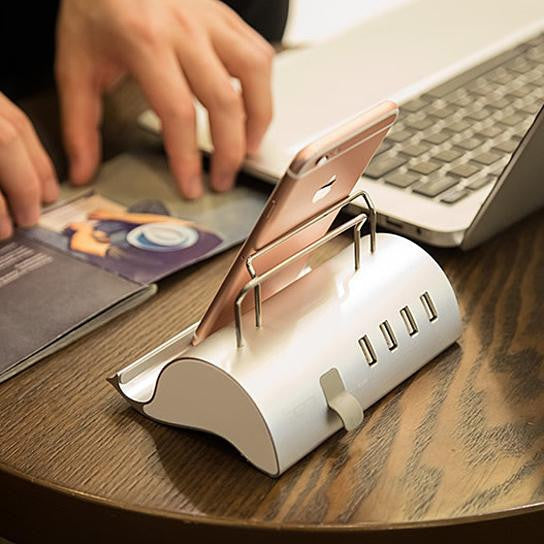 Multi-Device Gadget Charging Station with Stand