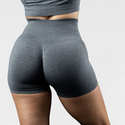 Fashionable Women's Jacquard Fitness Shorts
