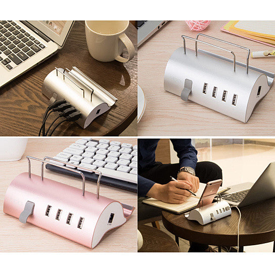 Multi-Device Gadget Charging Station with Stand