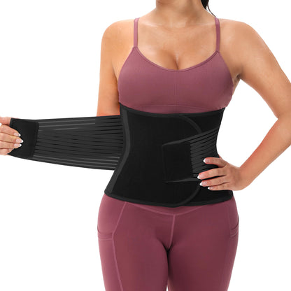 KOOCHY Waist For Women And Men - Sculpt Touch Waist Trainer Back Support For Weight Loss Workout Fitness Gym Sport (Black XX-Large)